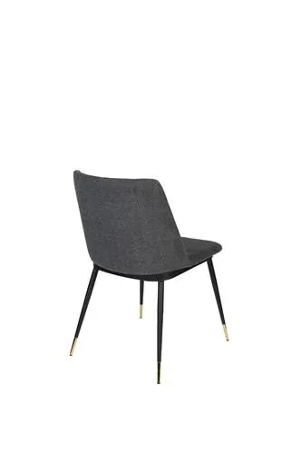 Dark Grey fabric dining chair