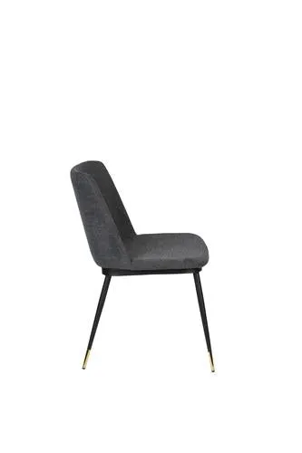 Dark Grey fabric dining chair