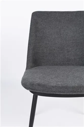 Dark Grey fabric dining chair