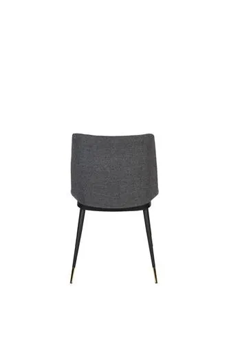 Dark Grey fabric dining chair