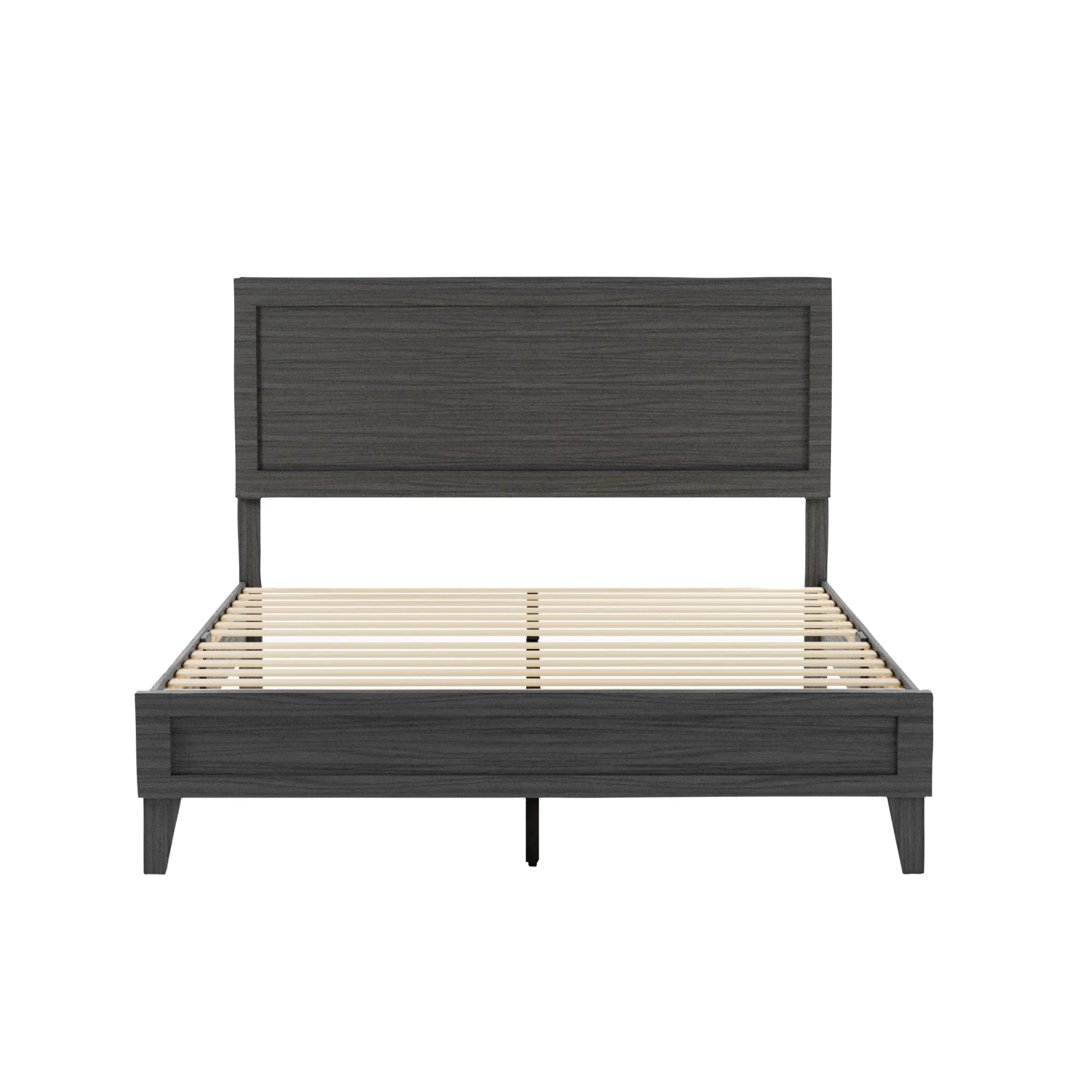 Delta Wood Platform Bed Frame with Headboard