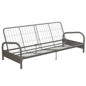 DHP Vermont Metal Futon Frame, Silver