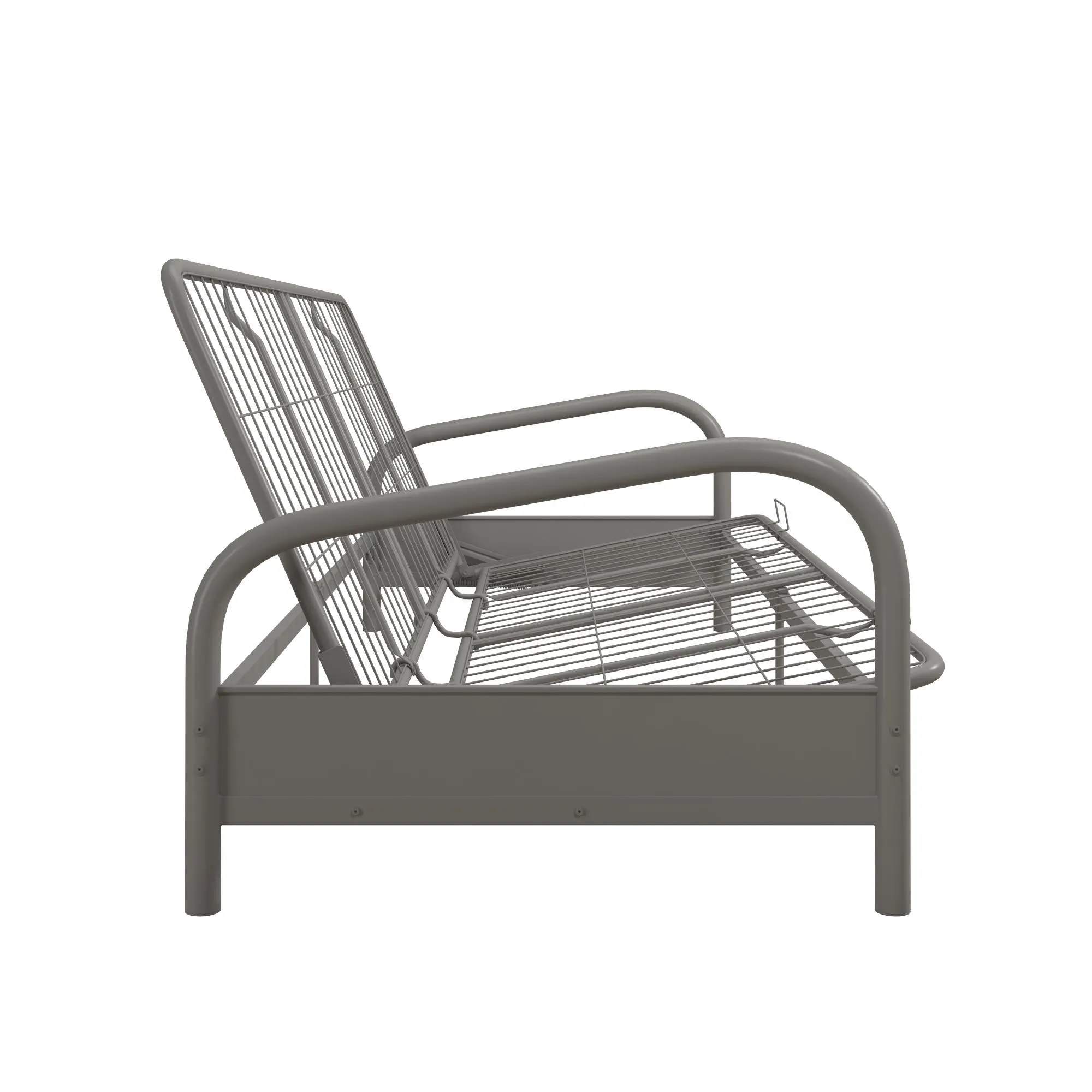 DHP Vermont Metal Futon Frame, Silver