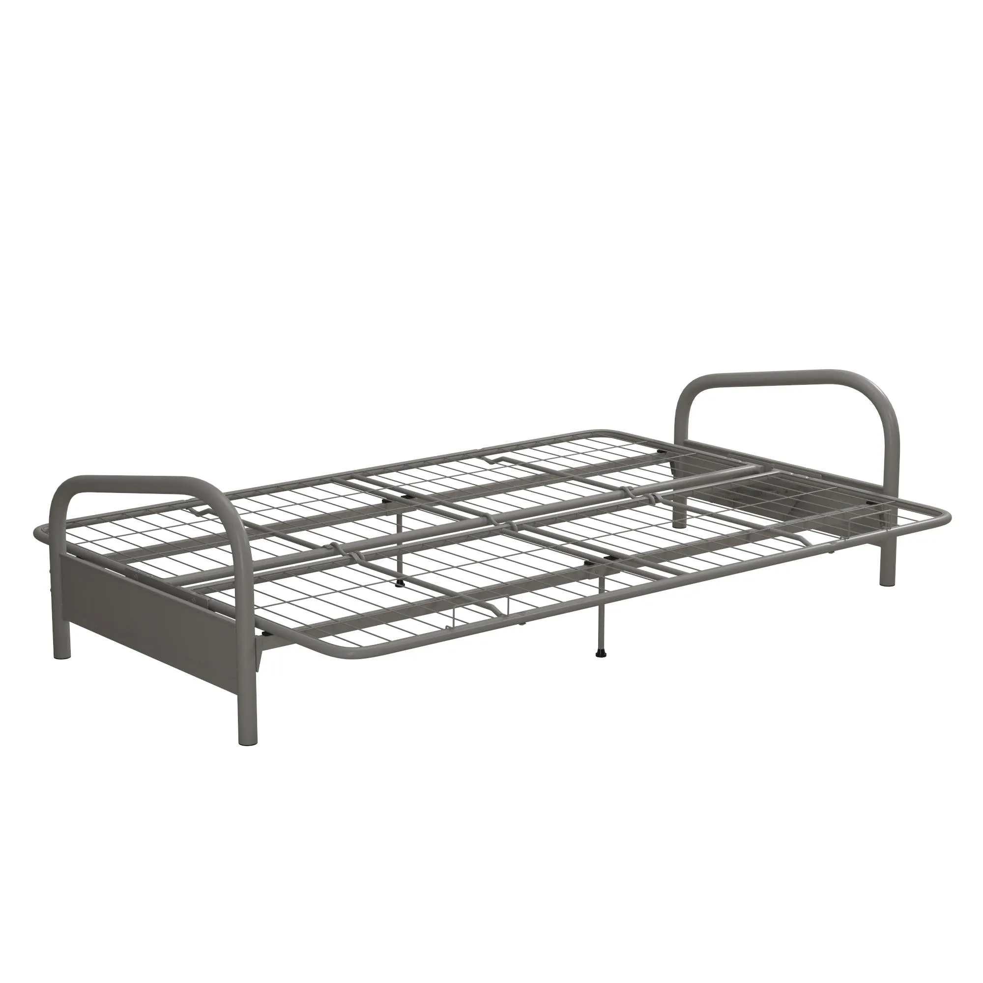 DHP Vermont Metal Futon Frame, Silver