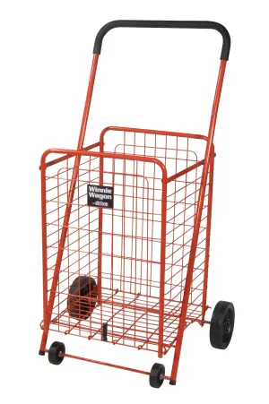 Drive Medical 605r Winnie Wagon All Purpose Shopping Utility Cart, Red