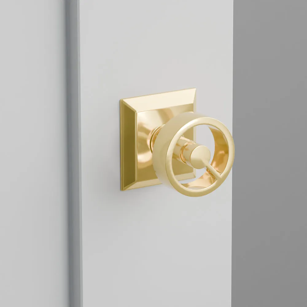 Emtek - Studio Brass - Spoke Knob - Passage