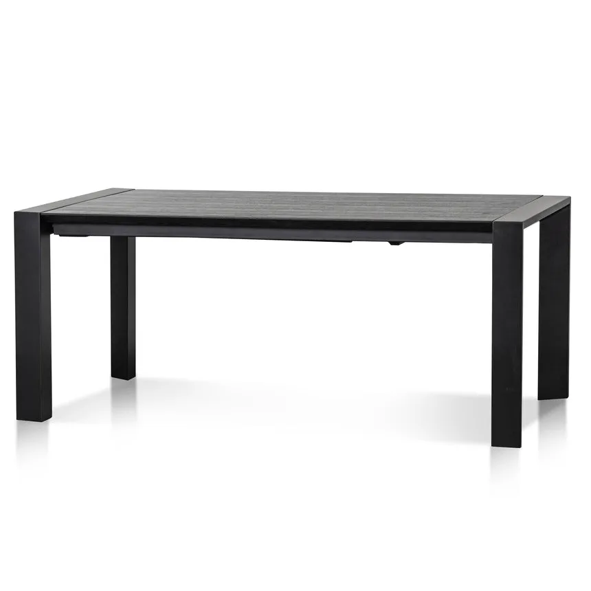 Extendable Wooden Dining Table - Black