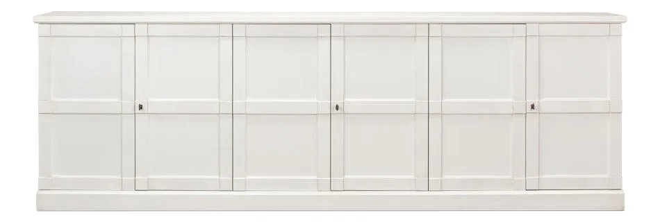 Extra Long Solid White Buffet