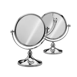 Free Standing Mini Round Double Face Mirror