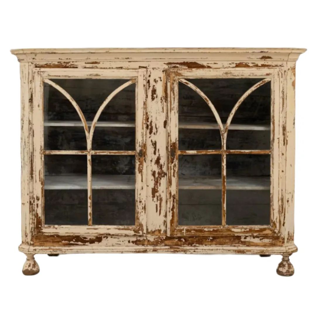 French Country Antique Vitrine Buffet - Circa 1850