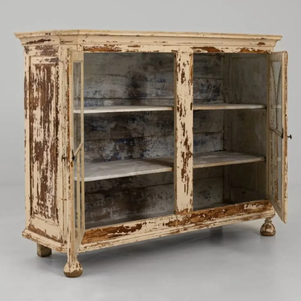 French Country Antique Vitrine Buffet - Circa 1850