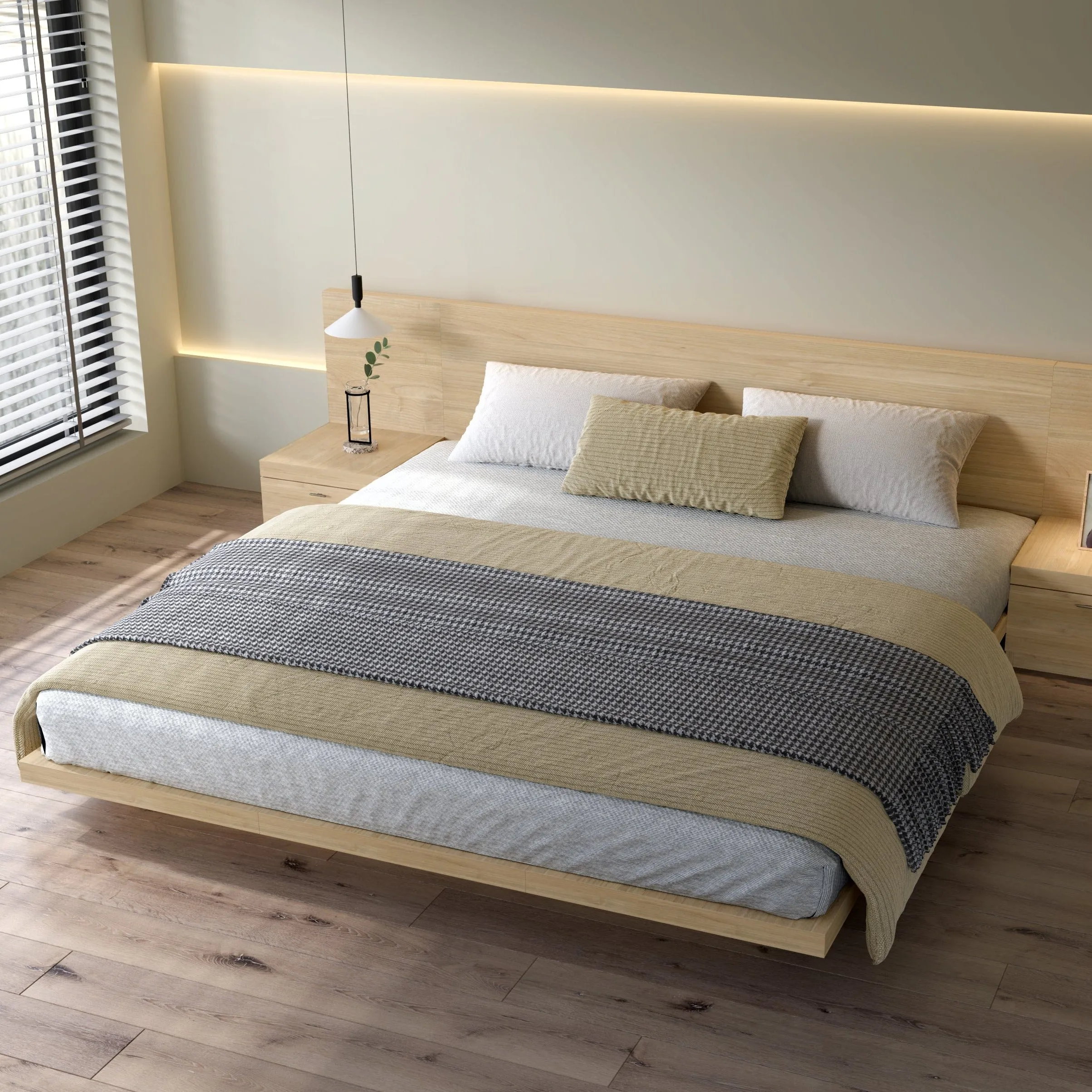 Fuji Natural Queen Bed