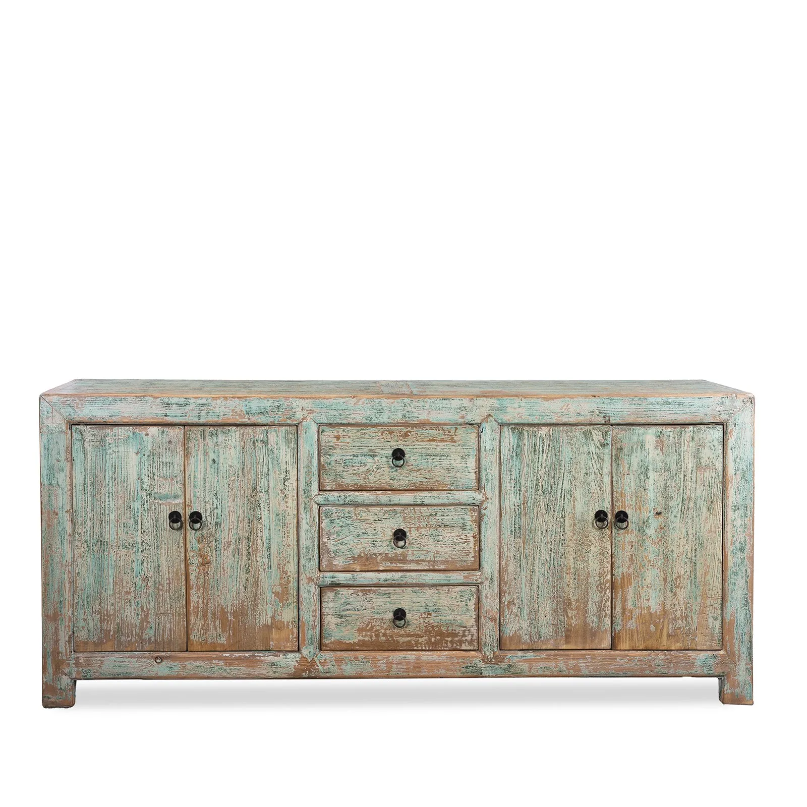 Green Painted Sideboard Made From Old Pine