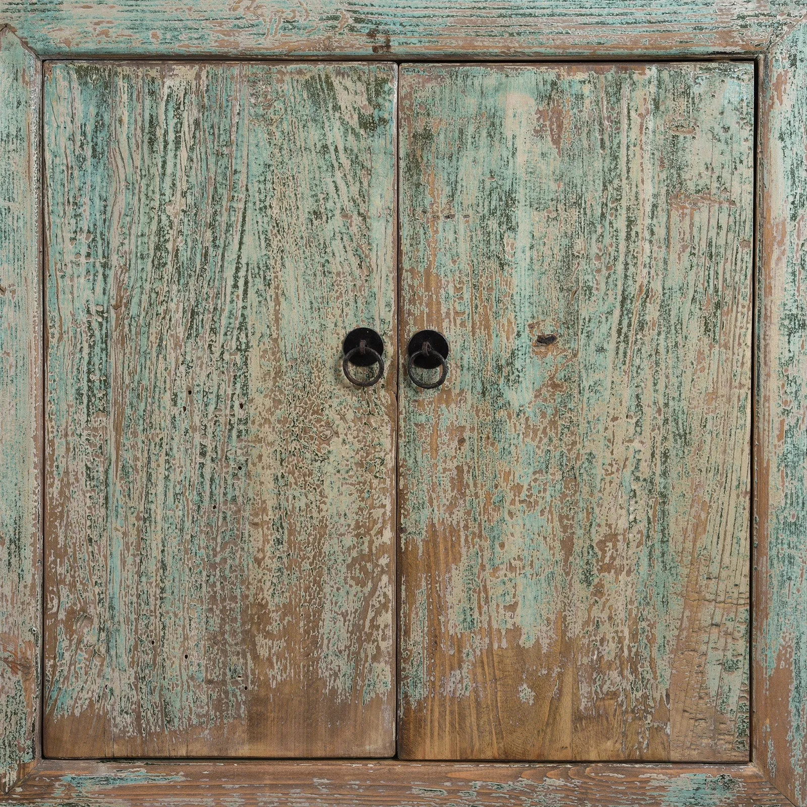 Green Painted Sideboard Made From Old Pine