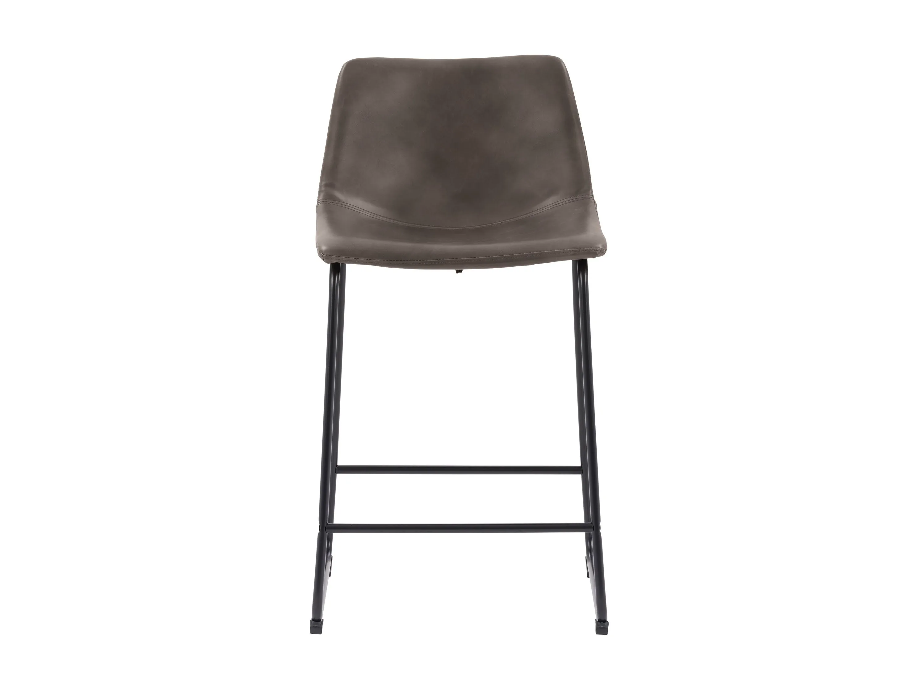 Grey Metal Bar Stools, Set of 2