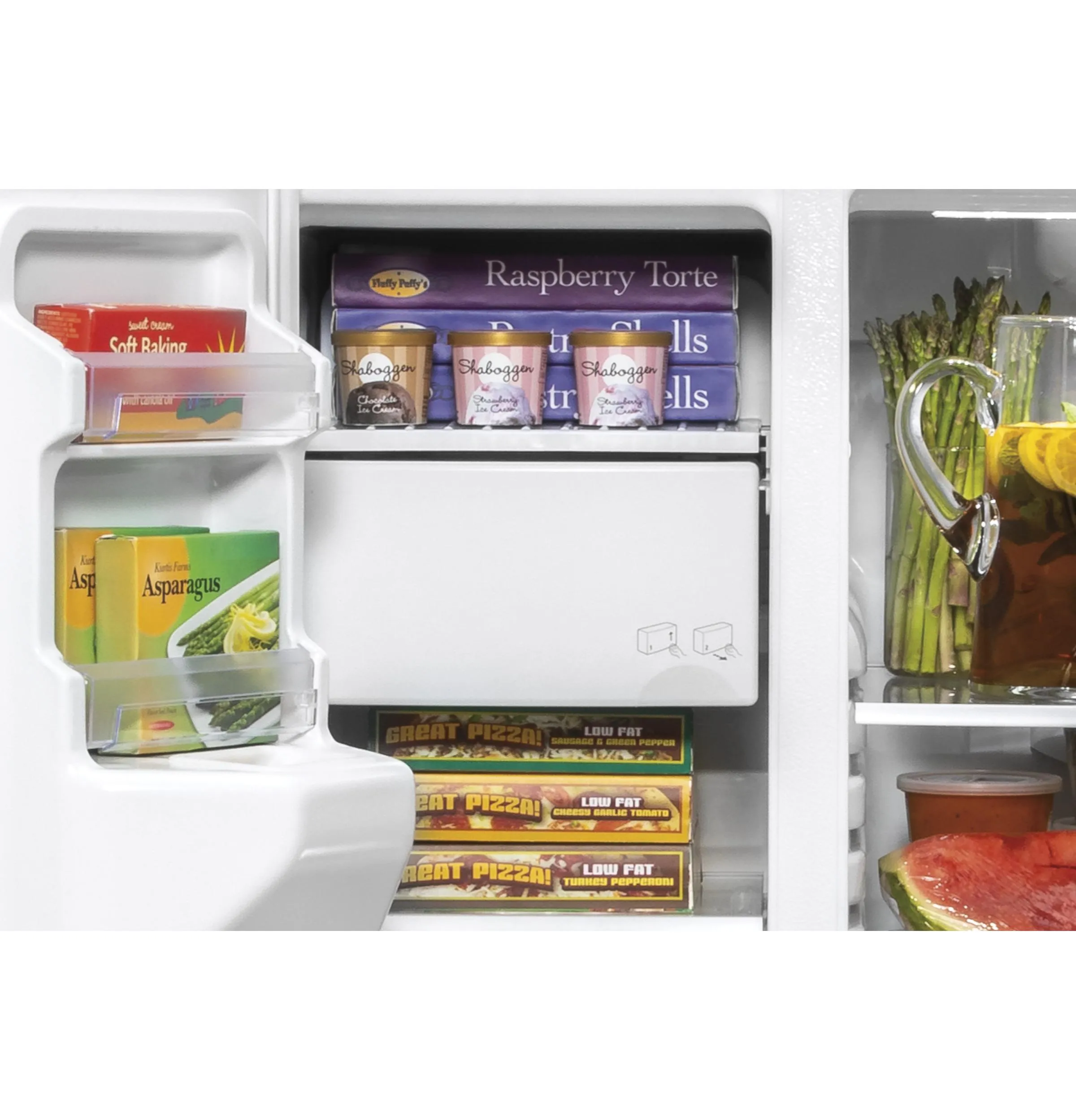 GZS22IMNES GE® 21.8 Cu. Ft. Counter-Depth Side-By-Side Refrigerator