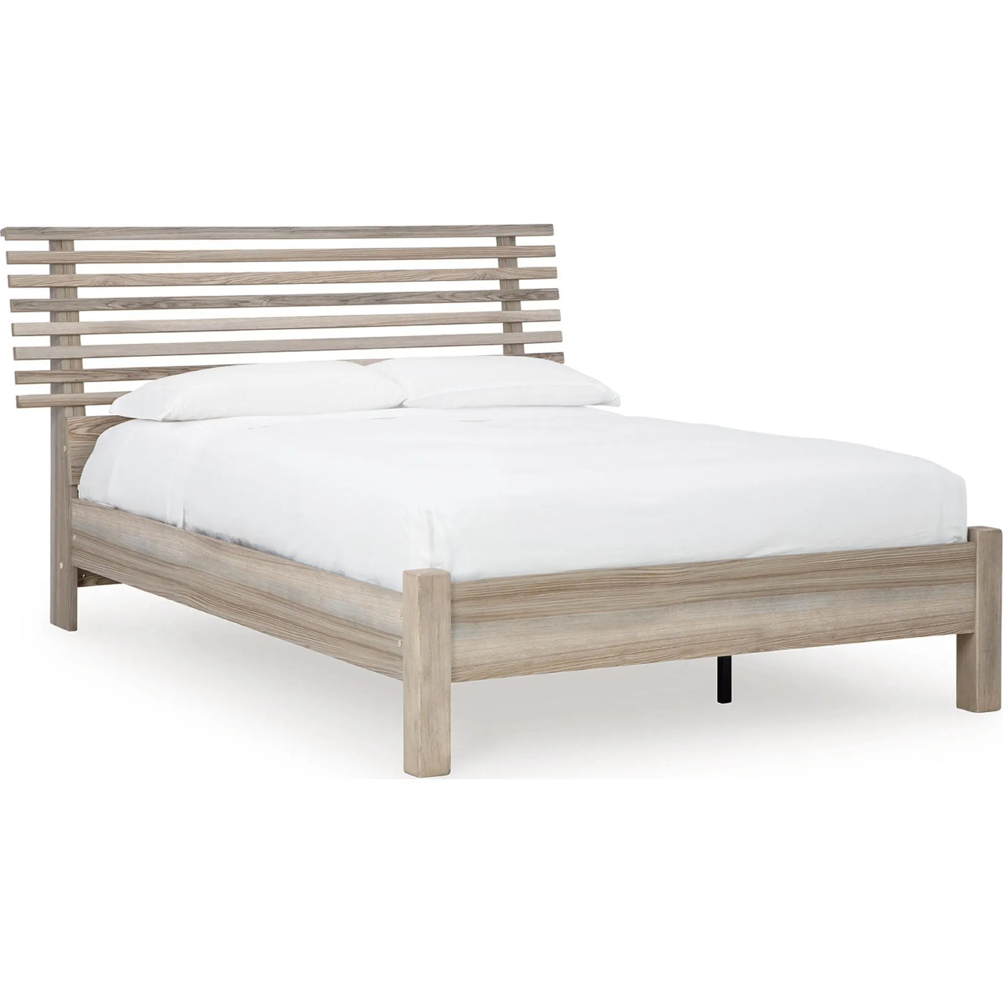 Hasbrick Queen Slat Panel Bed