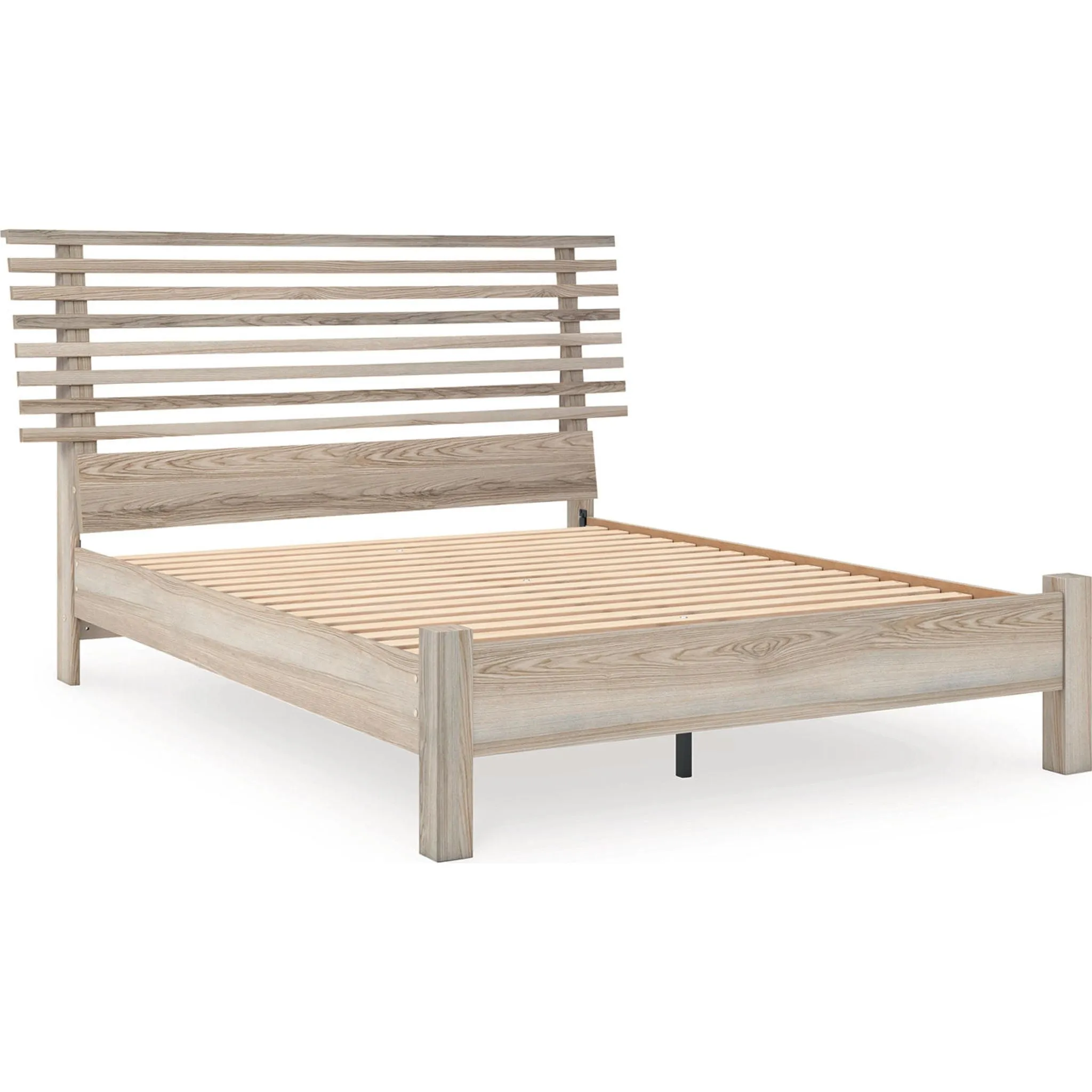 Hasbrick Queen Slat Panel Bed