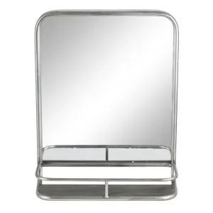 Hildia mirror 40x50 cm. antique silver