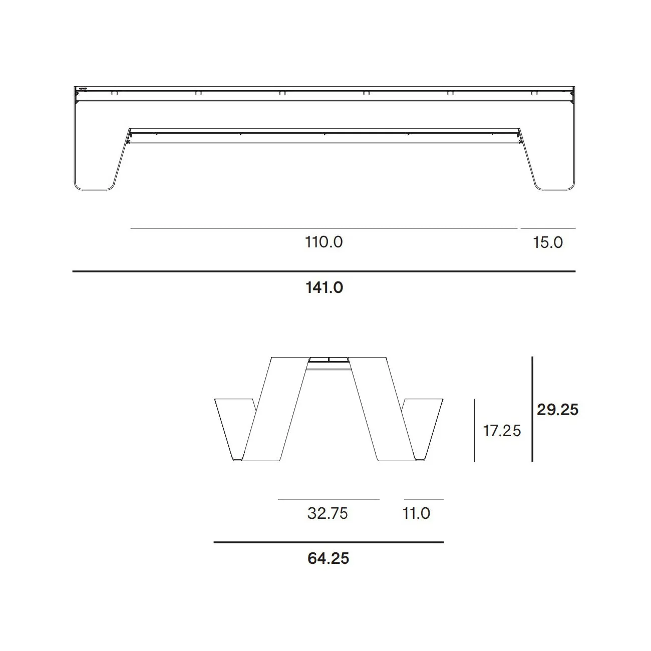 Hopper Picnic All Aluminum Table