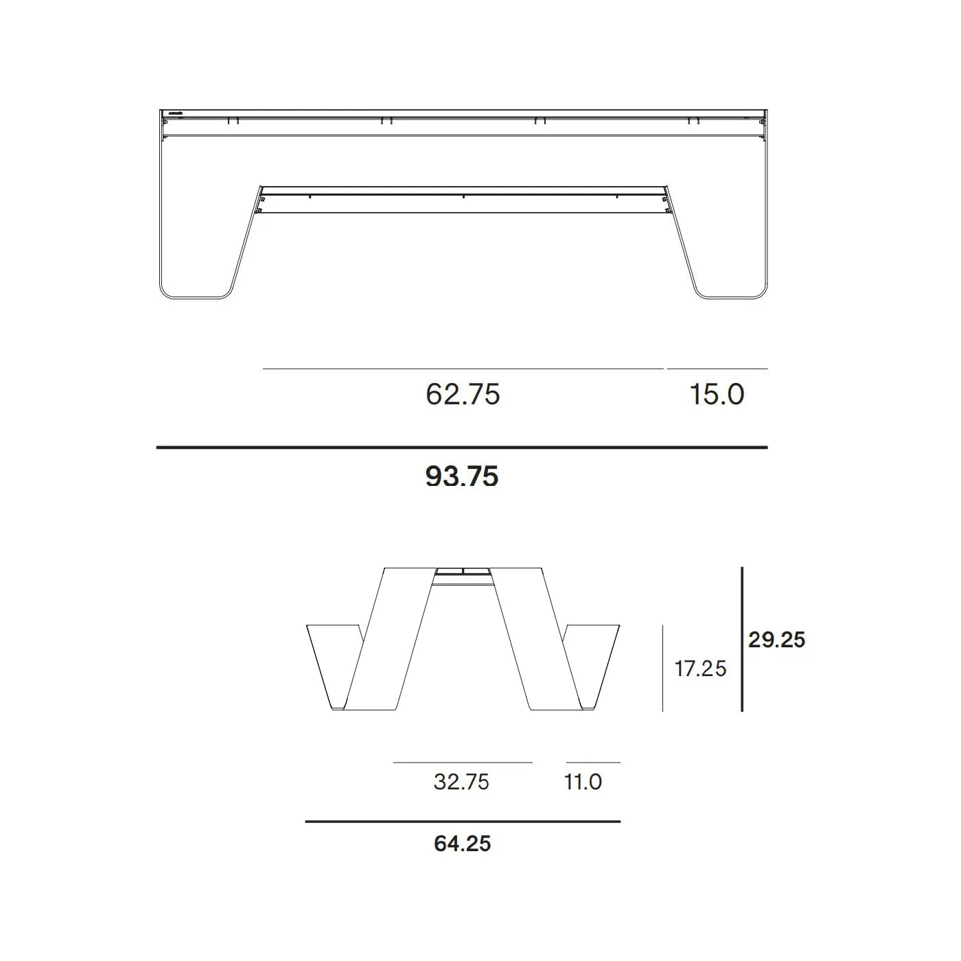 Hopper Picnic All Aluminum Table