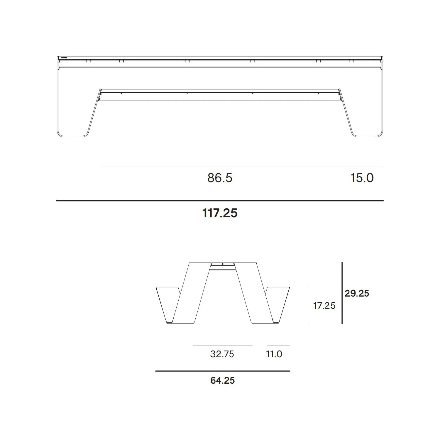 Hopper Picnic All Aluminum Table