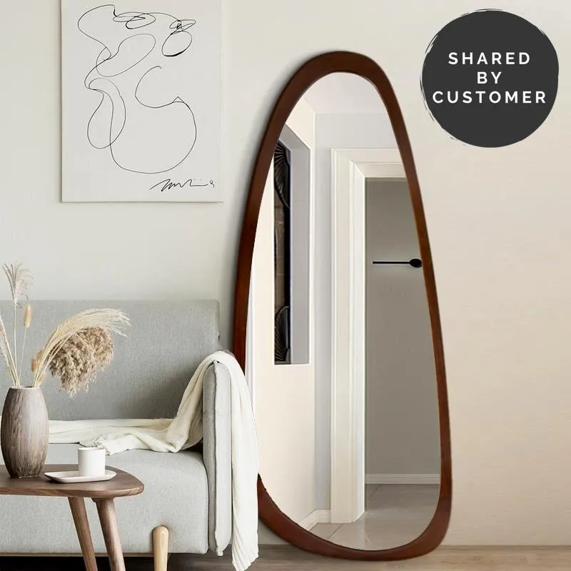 Indra Asymmetrical Solid Wood Mirror