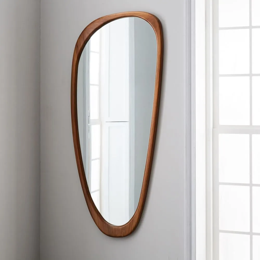 Indra Asymmetrical Solid Wood Mirror