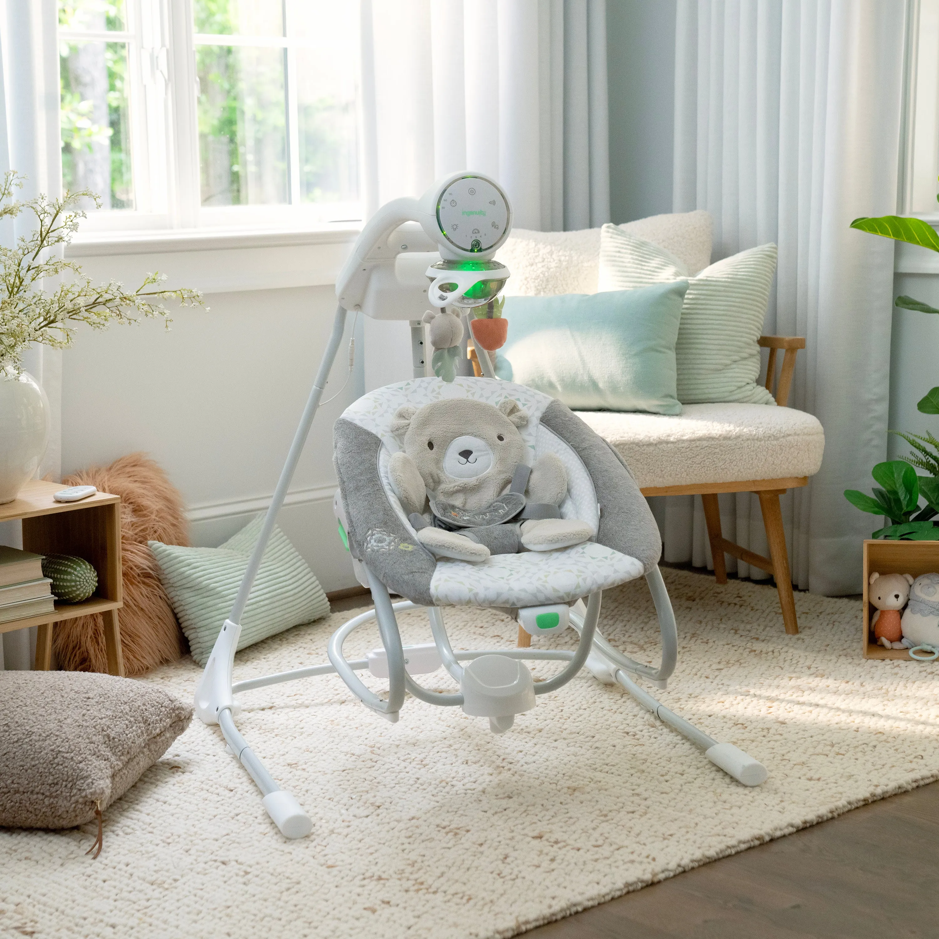 Ingenuity InLighten Soothing Swing & Rocker - Nate