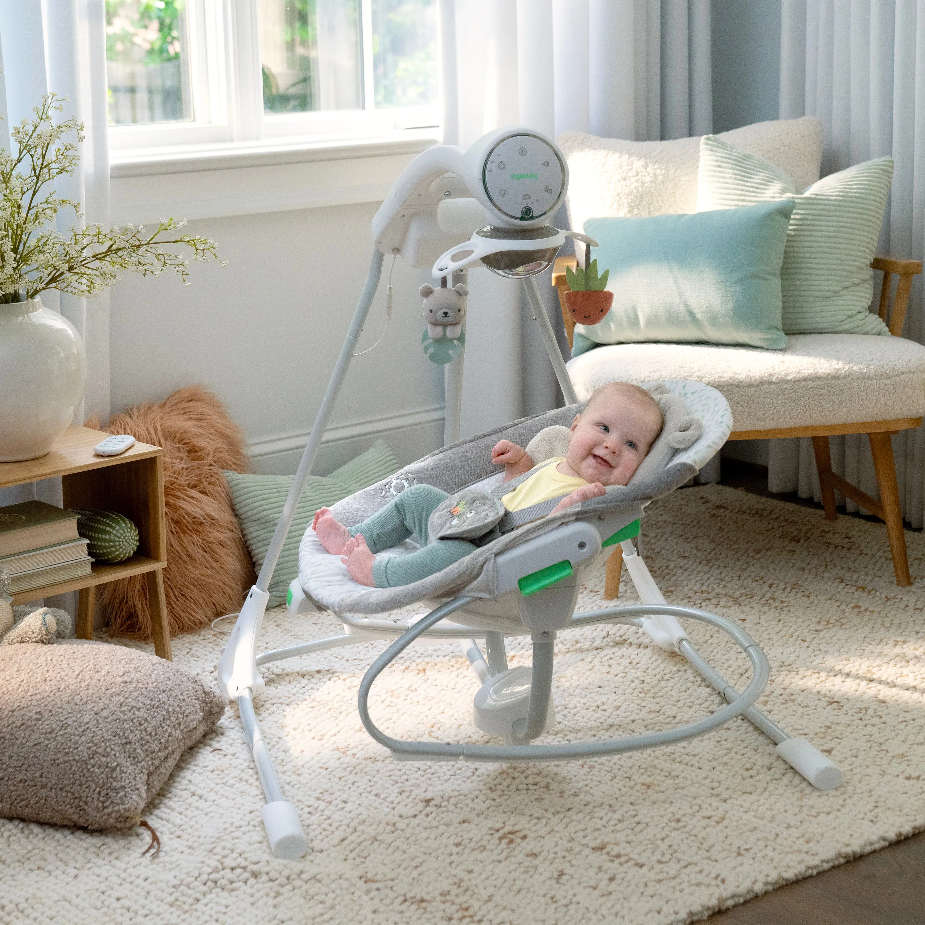 Ingenuity InLighten Soothing Swing & Rocker - Nate