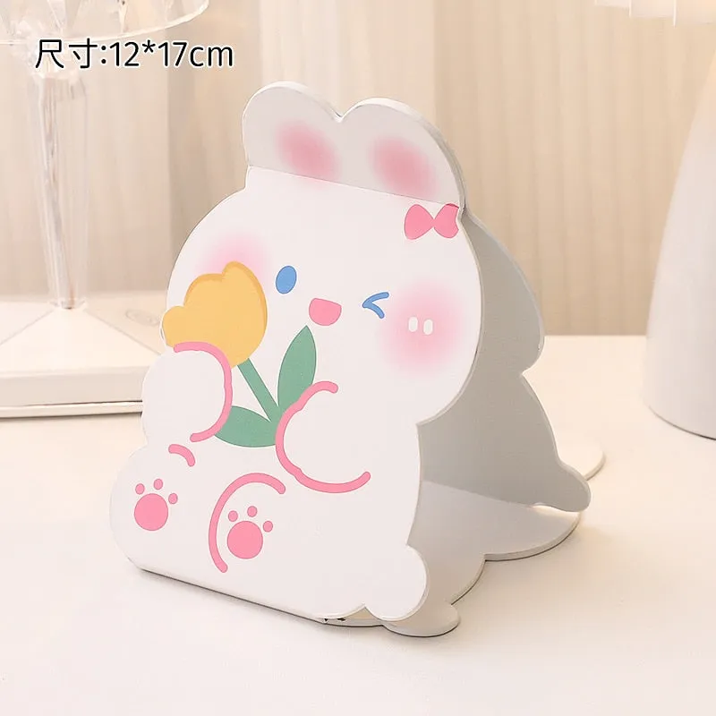 Kawaii Desktop Stand Folding Makeup Mirror