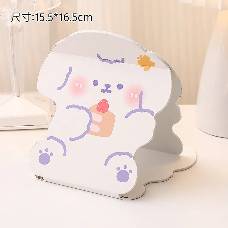 Kawaii Desktop Stand Folding Makeup Mirror