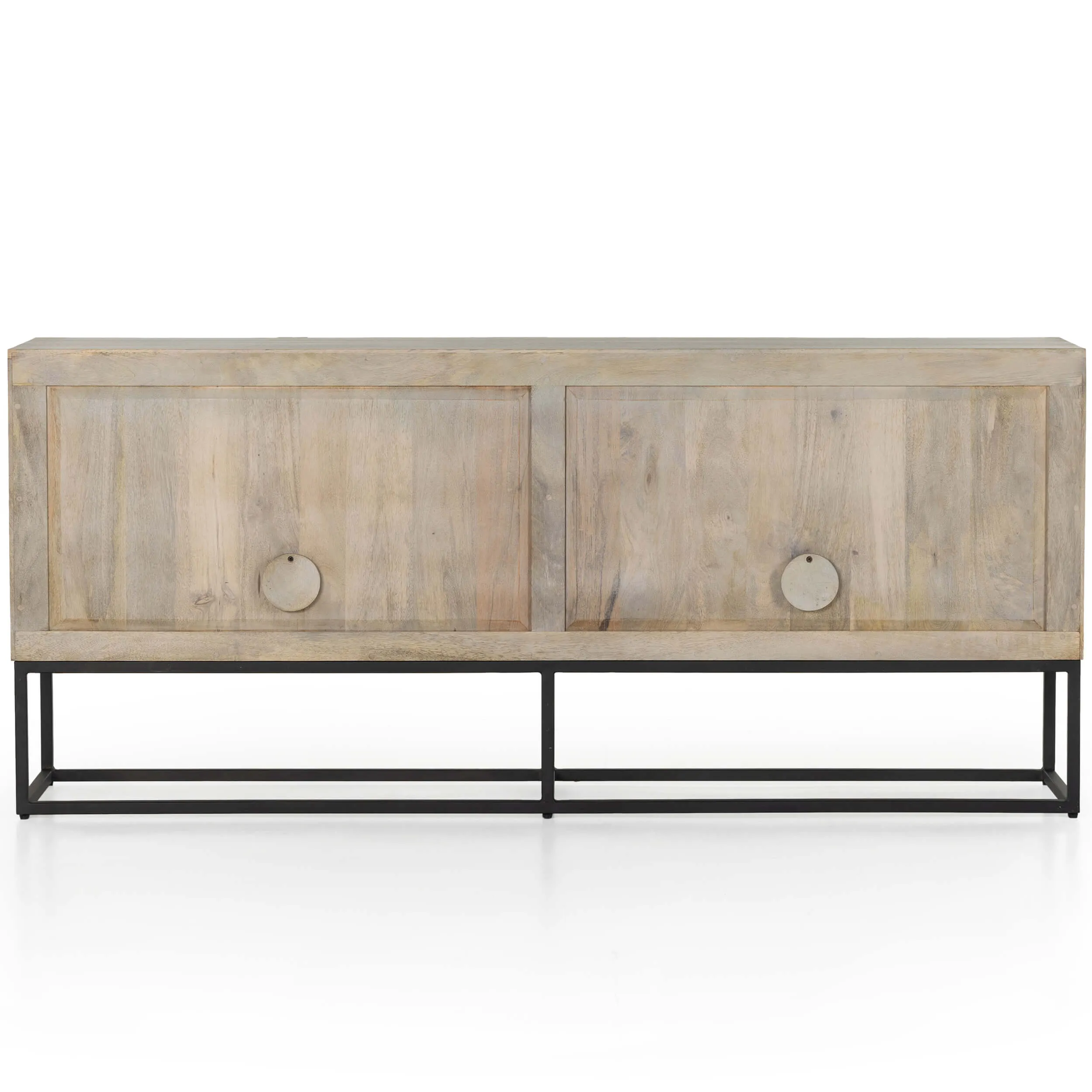 Kelby Sideboard, Light Wash Carved Mango