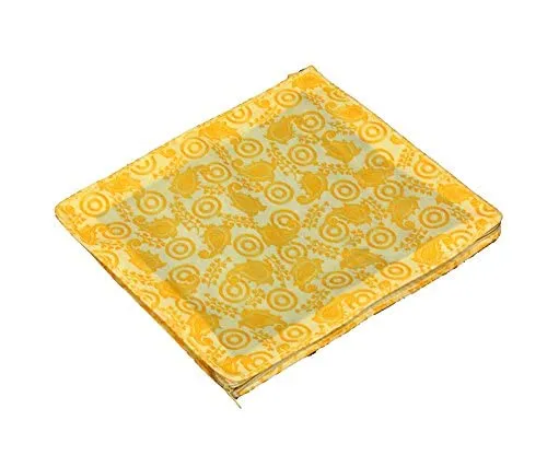 Kuber Industries 7 Piece Non Woven Saree Cover (Yellow)