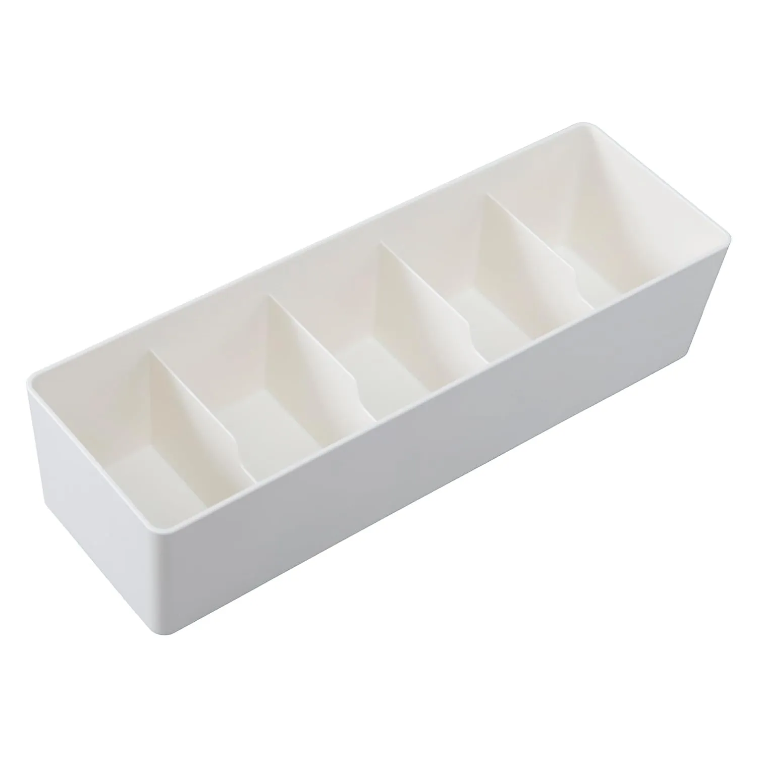 Kuber Industries Cloth Storage Box 5 GridDrawer Divider|Wardrobe Organizer For clothes-Pack of 3 (White)