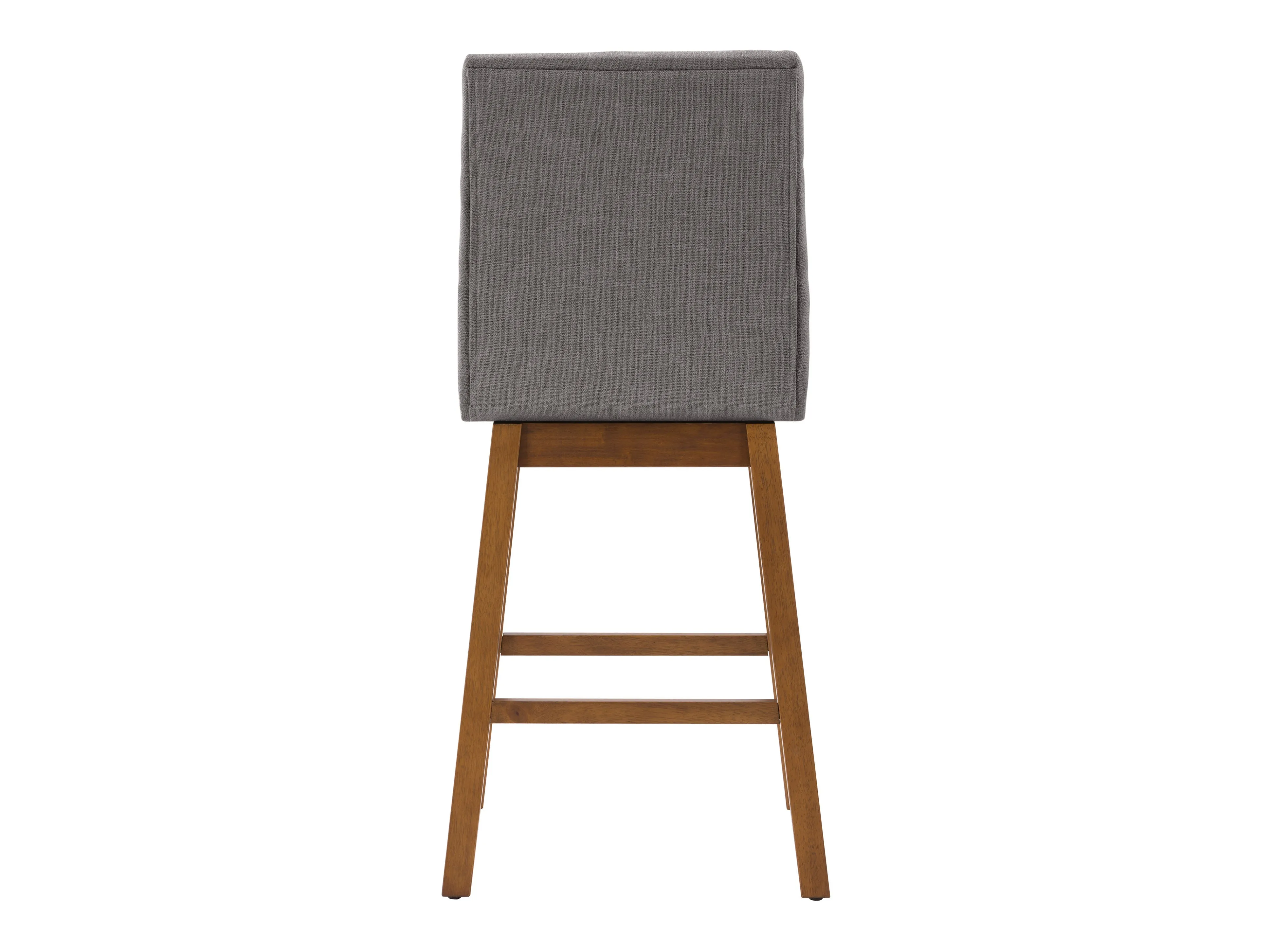 Light Grey Channel Tufted Bar Stools