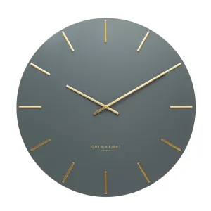 Luca Silent Wall Clock | Charcoal