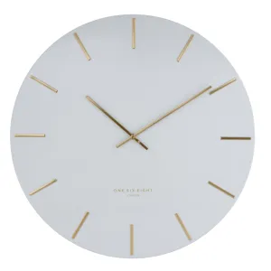 Luca Silent Wall Clock | White | Assorted Sizes