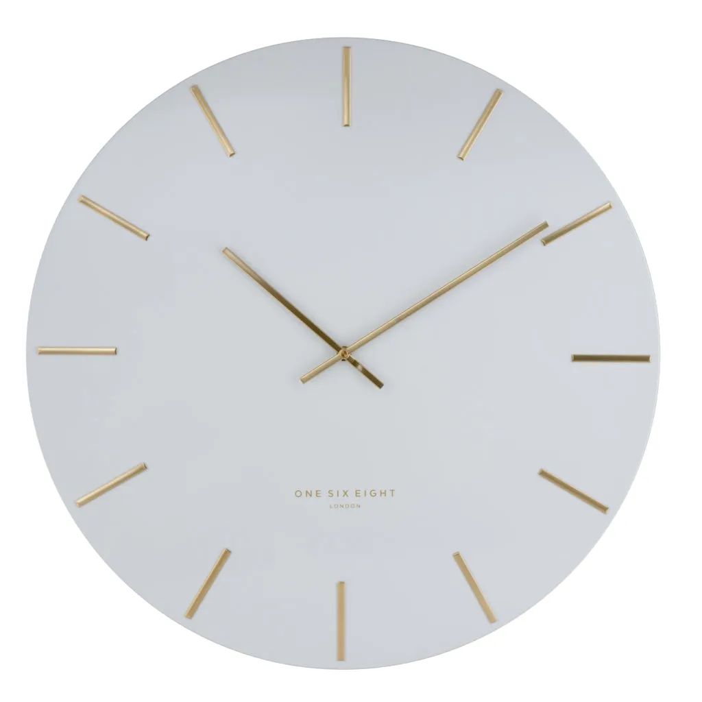 Luca Silent Wall Clock | White | Assorted Sizes