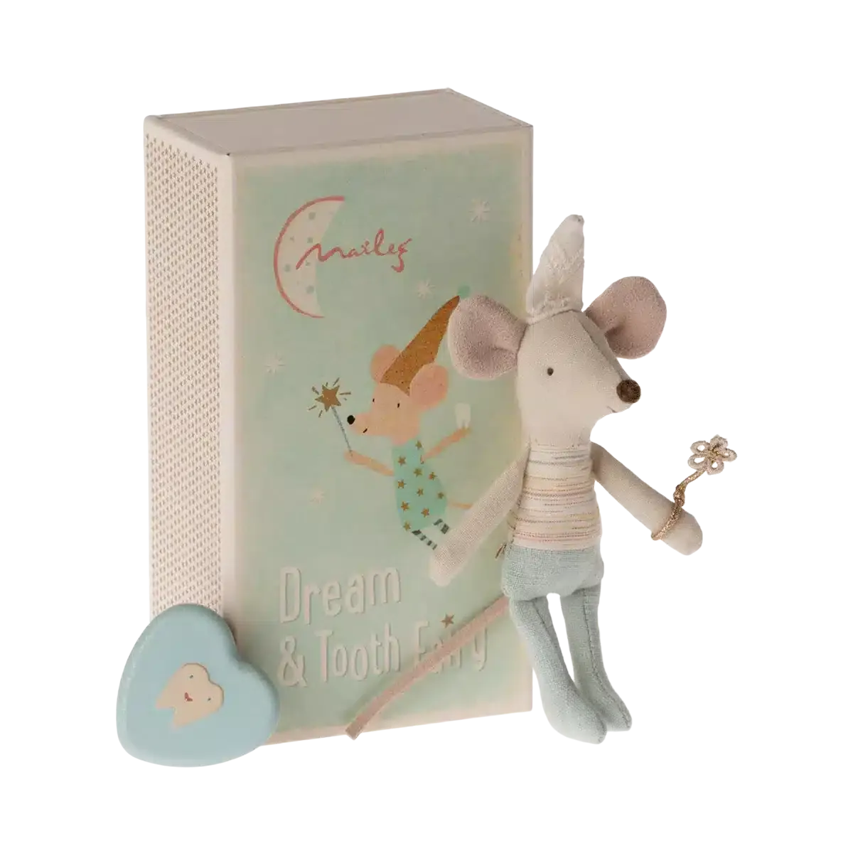 Maileg - Tooth Fairy little brother mouse with matchbox