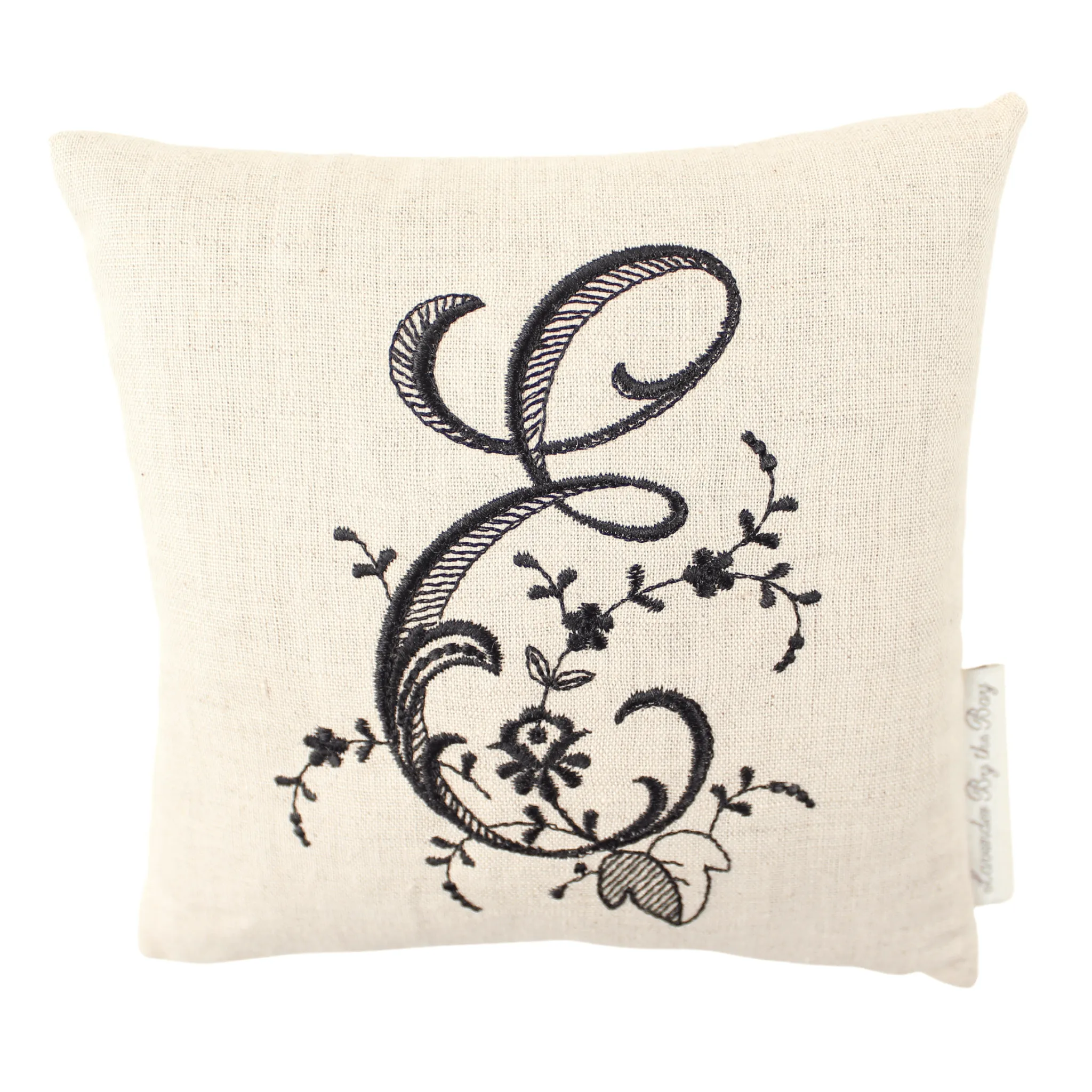 Monogrammed Pillow - Black (Letters sold individually)