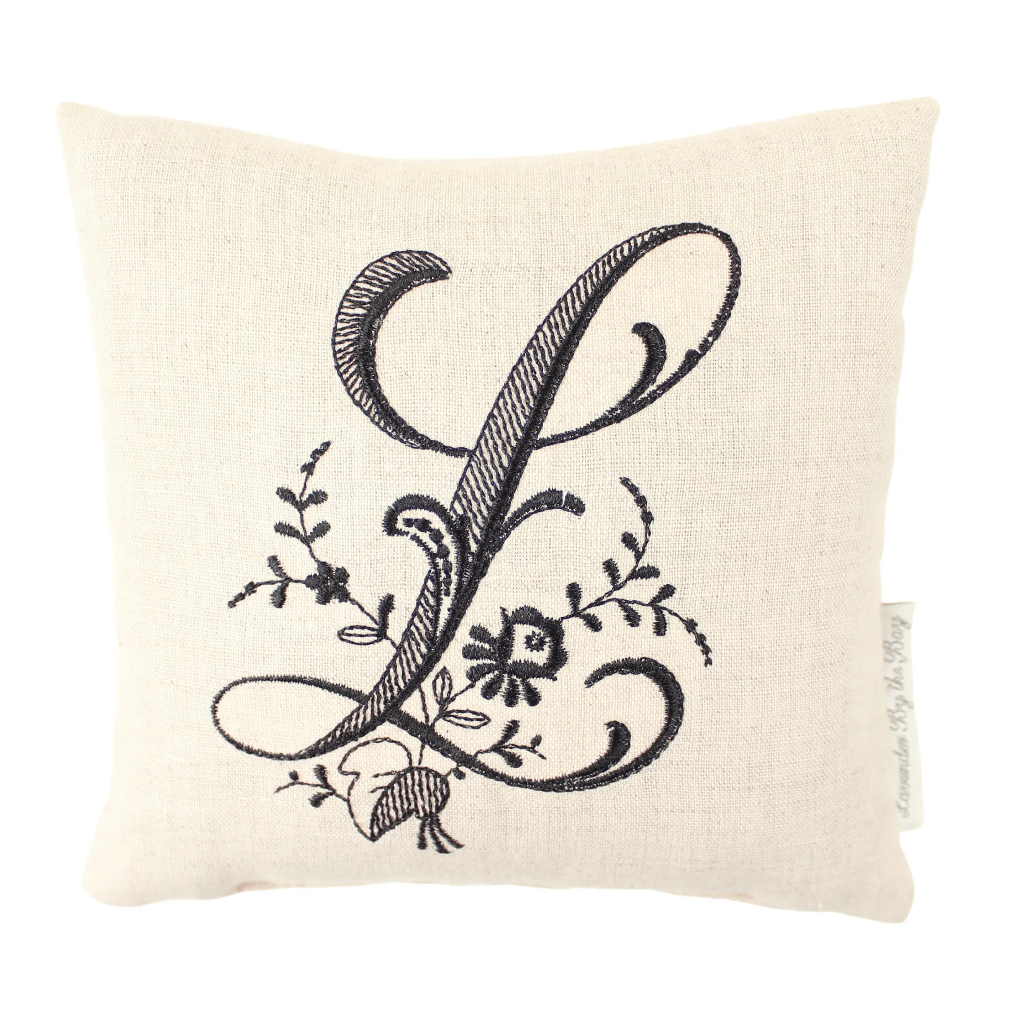 Monogrammed Pillow - Black (Letters sold individually)