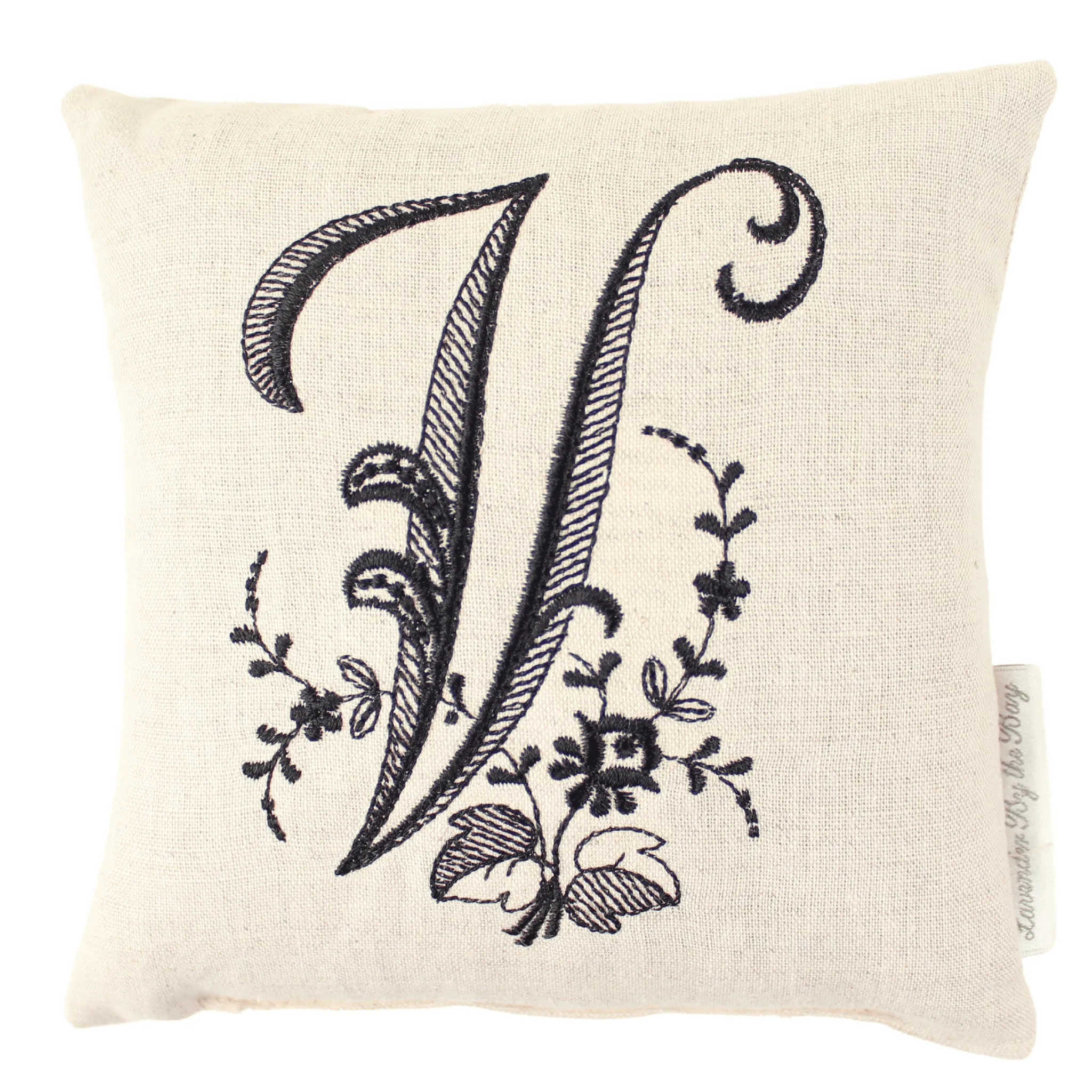 Monogrammed Pillow - Black (Letters sold individually)