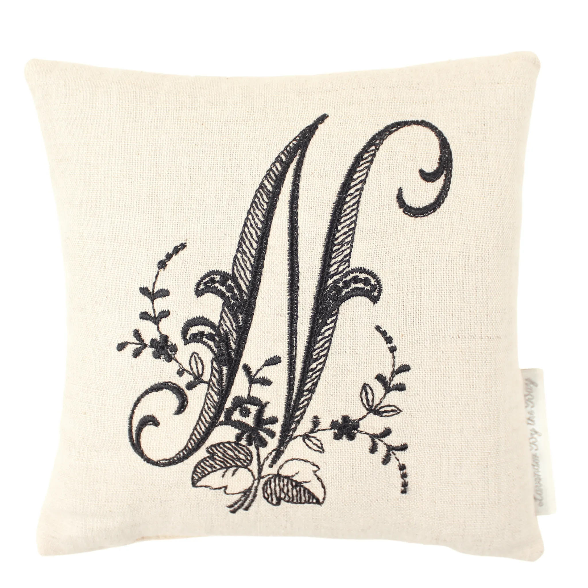 Monogrammed Pillow - Black (Letters sold individually)