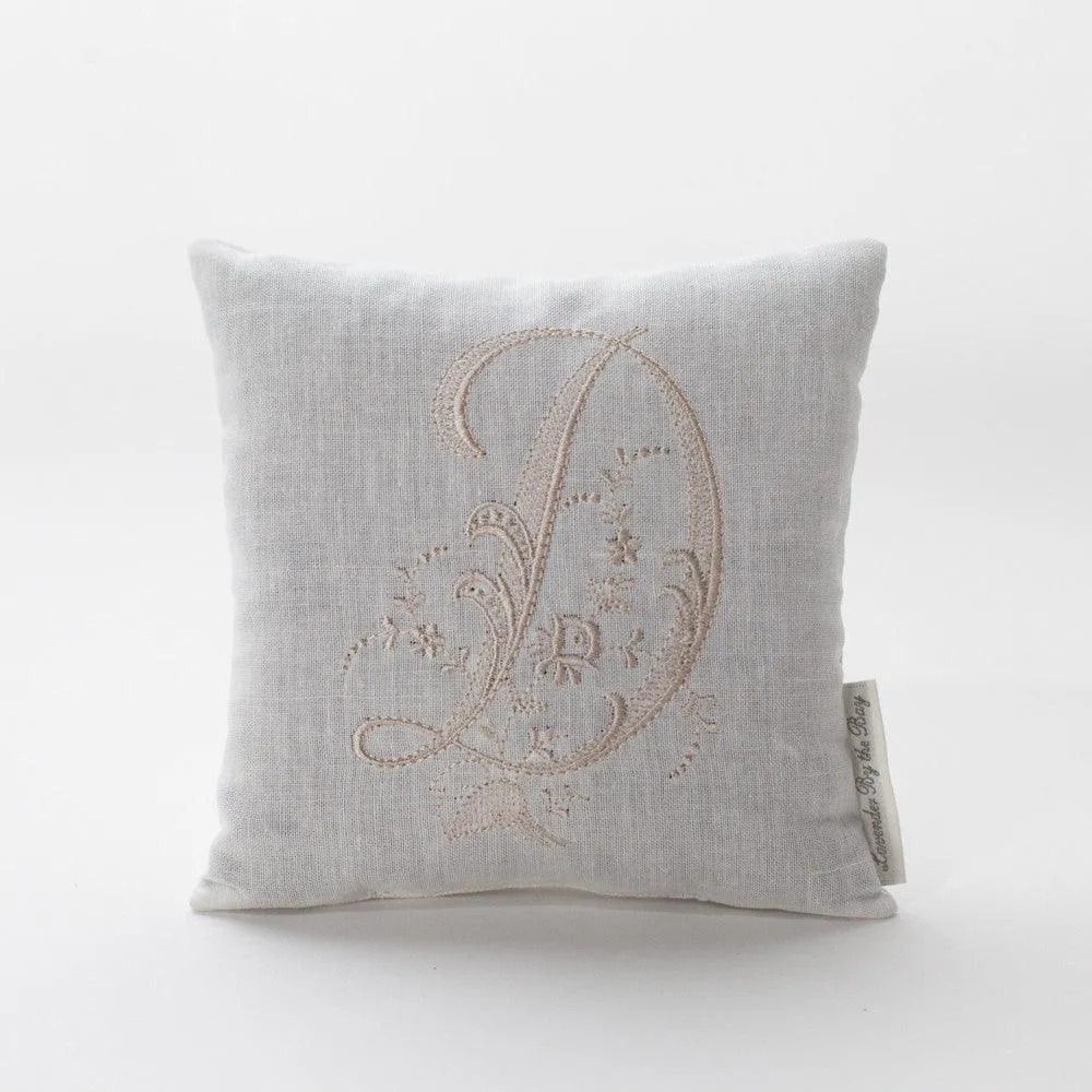 Monogrammed Pillow - White (Letters Sold Individually)