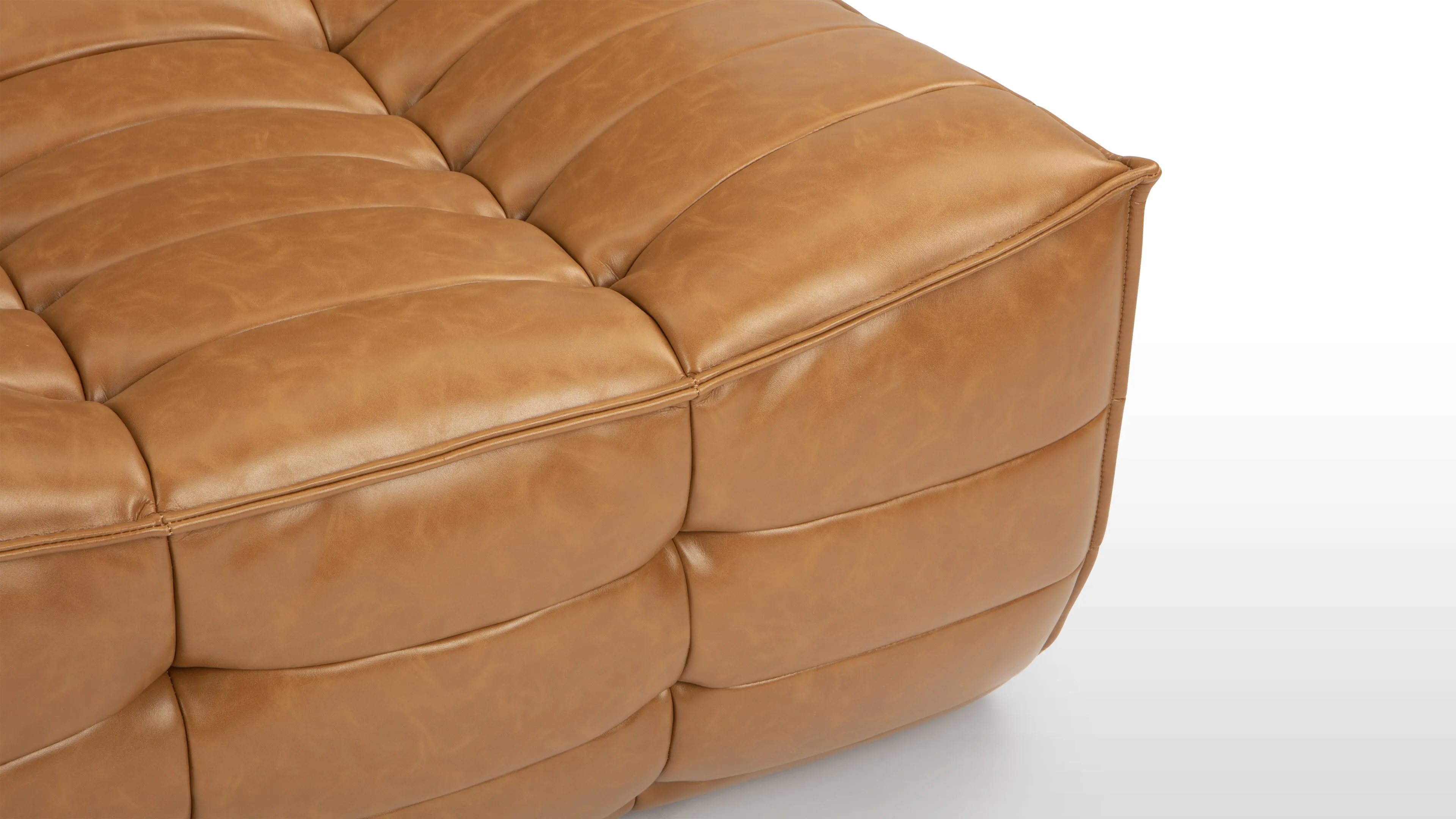 N701 - N701 Two Seater Sofa, Bourbon Vegan Leather