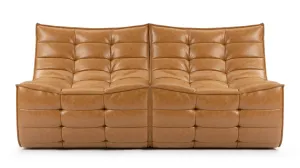 N701 - N701 Two Seater Sofa, Bourbon Vegan Leather