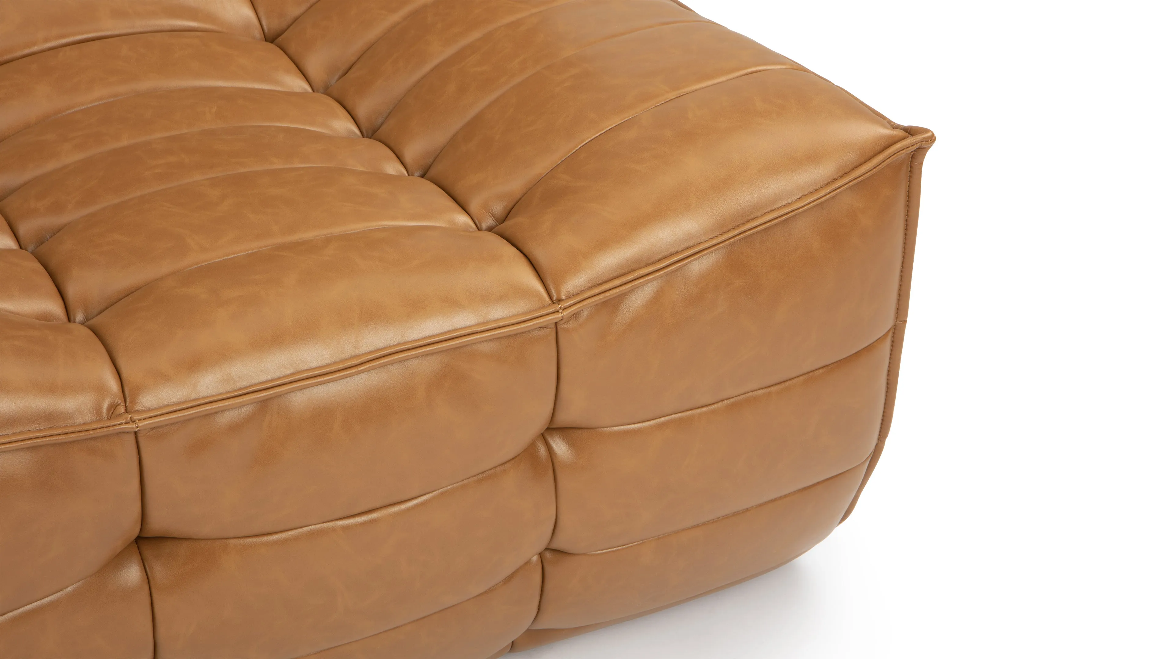 N701 - N701 Two Seater Sofa, Bourbon Vegan Leather