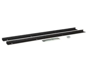 Network Rack, Server Cabinet Rail Kits, Vertical, 10-32 Tapped