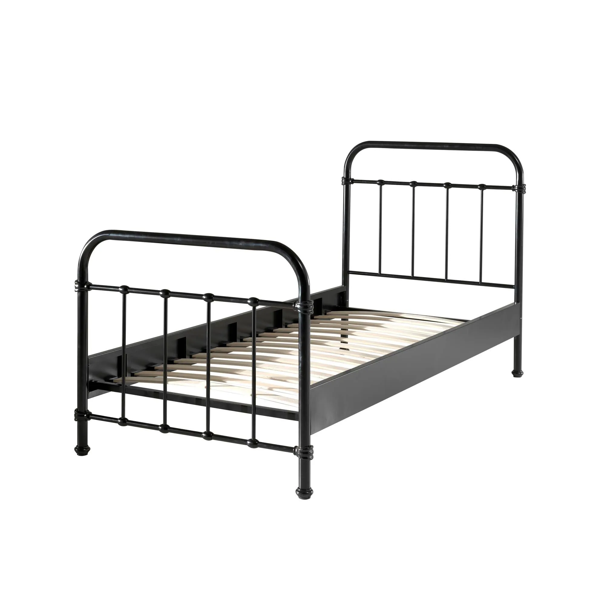 'New York' Metal Bed - Black